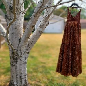 Moda International Boho Style Ruffled Halter Dress